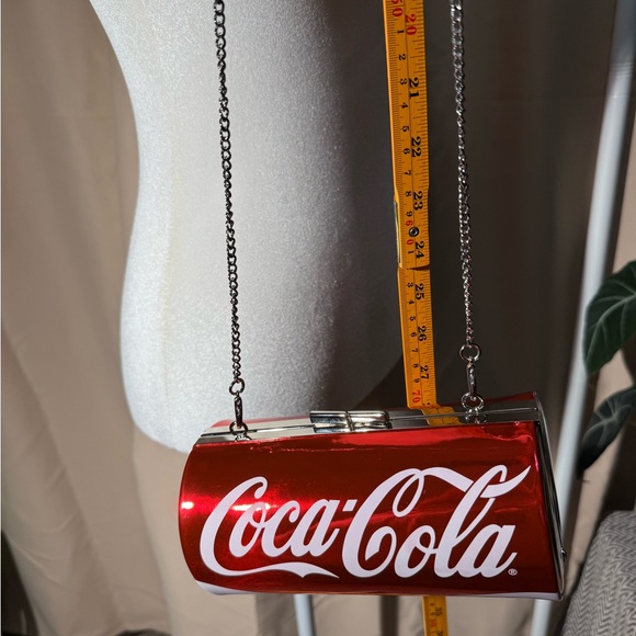 Coca-Cola Soda Can Crossbody Bag - Metallic Red Novelty Clutch - NWOT - Picture 7 of 14